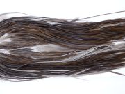 600 - Hebert Dry Fly Hackle, Dark Grey Dun Pro Grade Rooster Saddle, Ties Sizes 12-14