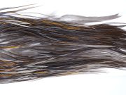 604 - Hebert Dry Fly Hackle, Dark Grey Dun Pro Grade Rooster Saddle, Ties Sizes 12-14