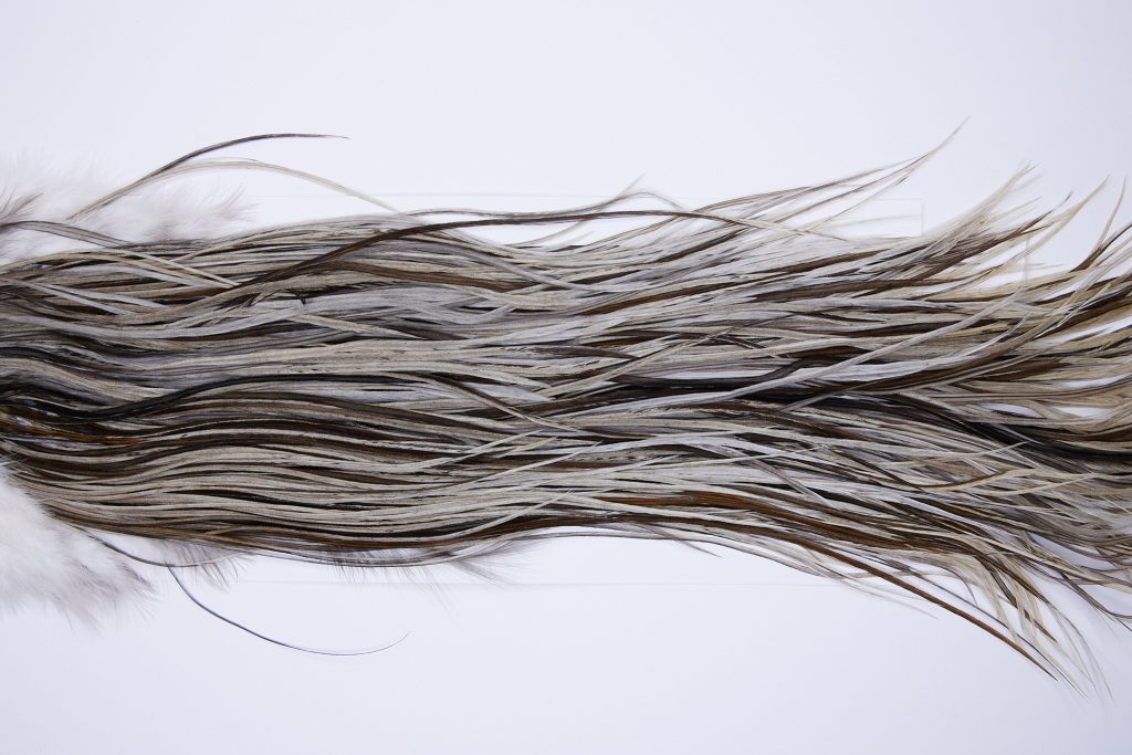 61 - JimsFlyCo Dry Fly Hackle, Variant #1 Grade Rooster Saddle, Ties Sizes 12-14