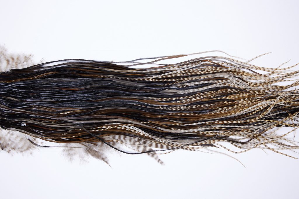 62 - JimsFlyCo Dry Fly Hackle, Variant #1 Grade Rooster Saddle, Ties Sizes 12-14