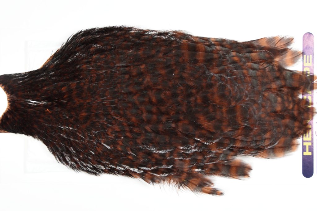 AHC-6758 American Hen Cape Grizzly dyed Coachman Brown