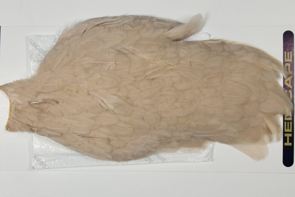 AHC-6768 American Hen Cape White dyed Tan