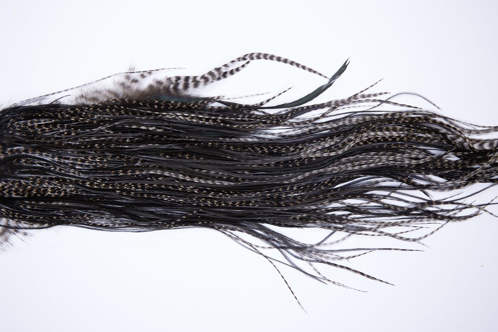 70 - JimsFlyCo Dry Fly Hackle, Variant #1 Grade Rooster Saddle, Ties Sizes 12-14