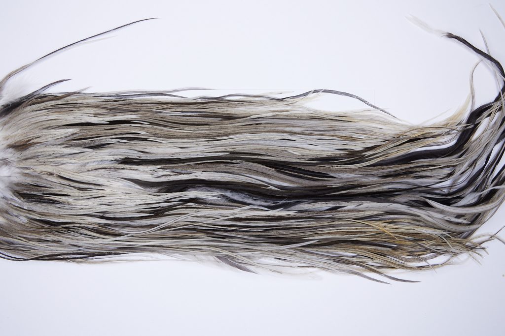 72 - JimsFlyCo Dry Fly Hackle, Variant #1 Grade Rooster Saddle, Ties Sizes 12-14