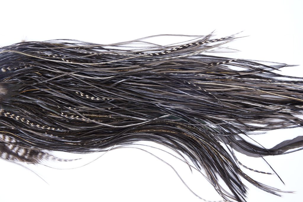 76 - JimsFlyCo Dry Fly Hackle, Variant #1 Grade Rooster Saddle, Ties Sizes 14-16