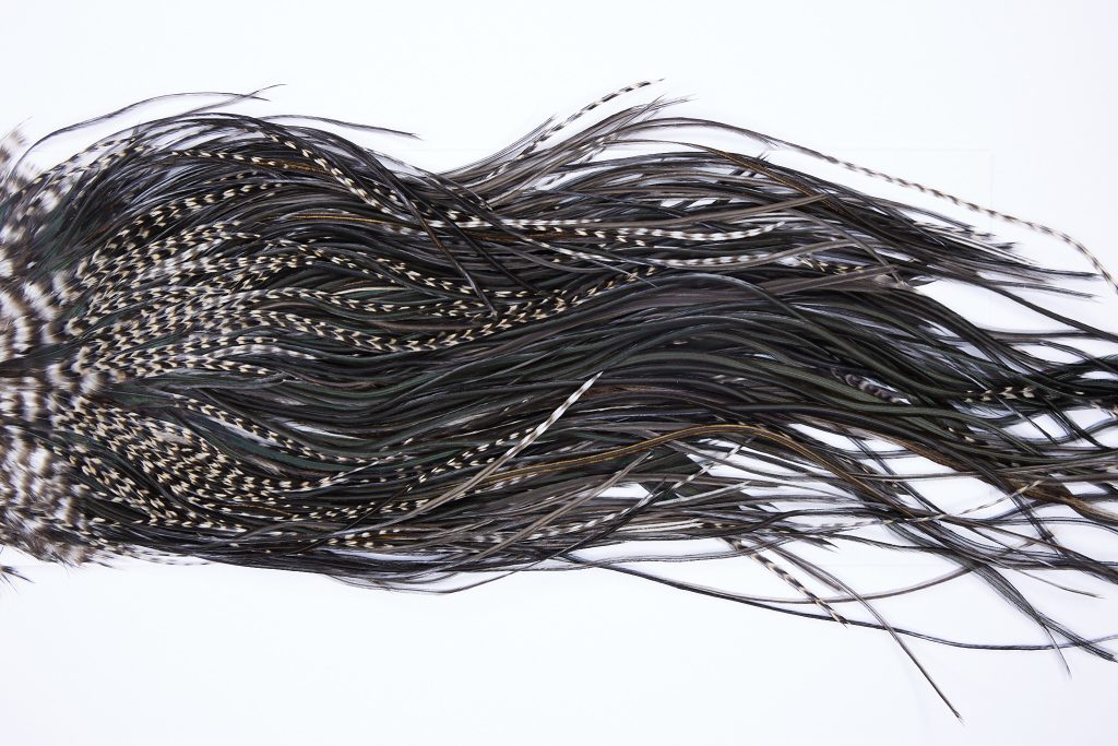 84 - JimsFlyCo Dry Fly Hackle, Variant #2 Grade Rooster Saddle, Ties Sizes 12-16