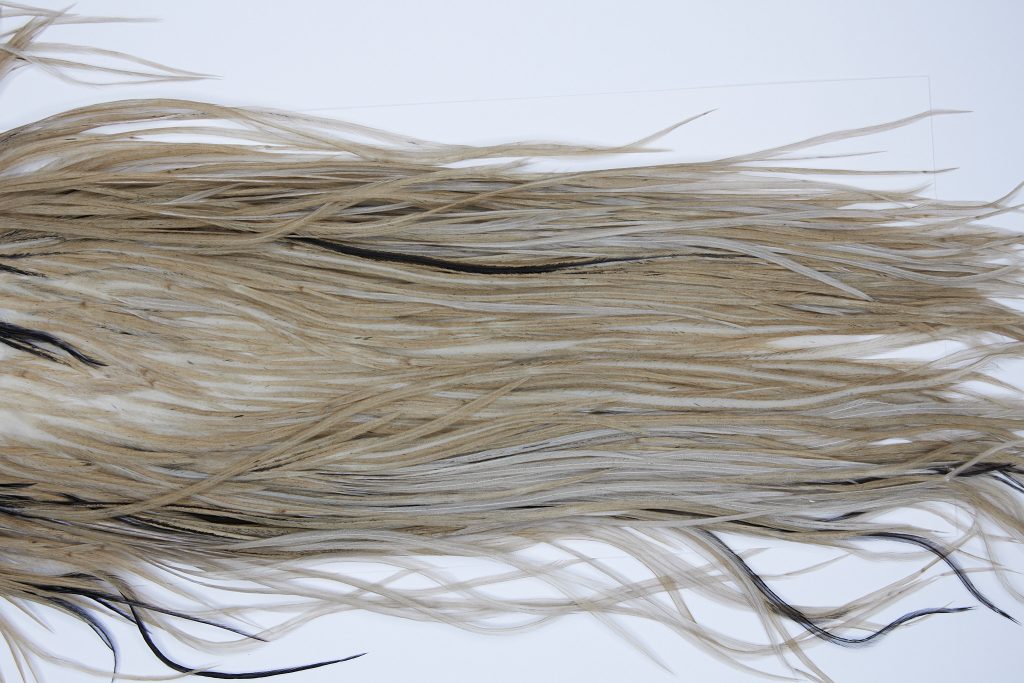 9373 - JimsFlyCo Dry Fly Hackle, Medium Dun #3 Grade Rooster Saddle, Ties Sizes 12-16