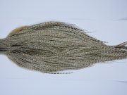 9393 - JimsFlyCo Dry Fly Hackle, Grizzly Dun Variant #1 Grade Rooster Cape, Ties Sizes 12-24