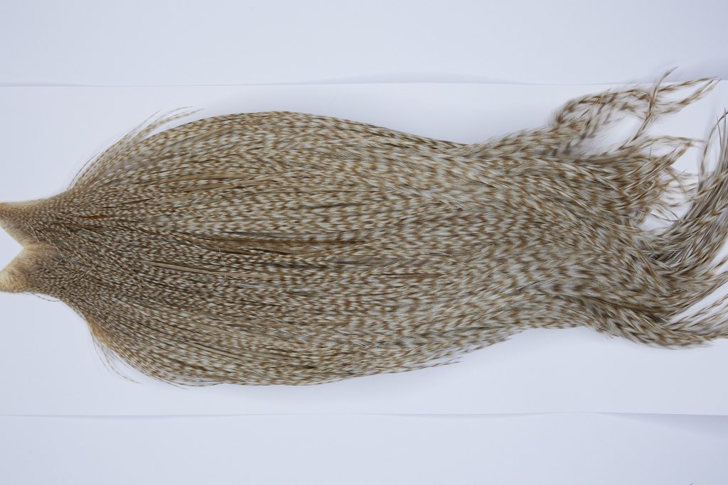 9430 - JimsFlyCo Dry Fly Hackle, Grizzly Dun Variant #2 Grade Rooster Cape, Ties Sizes 8-22