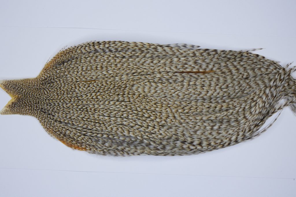 9452 - JimsFlyCo Dry Fly Hackle, Grizzly Dun Variant #2 Grade Rooster Cape, Ties Sizes 10-22