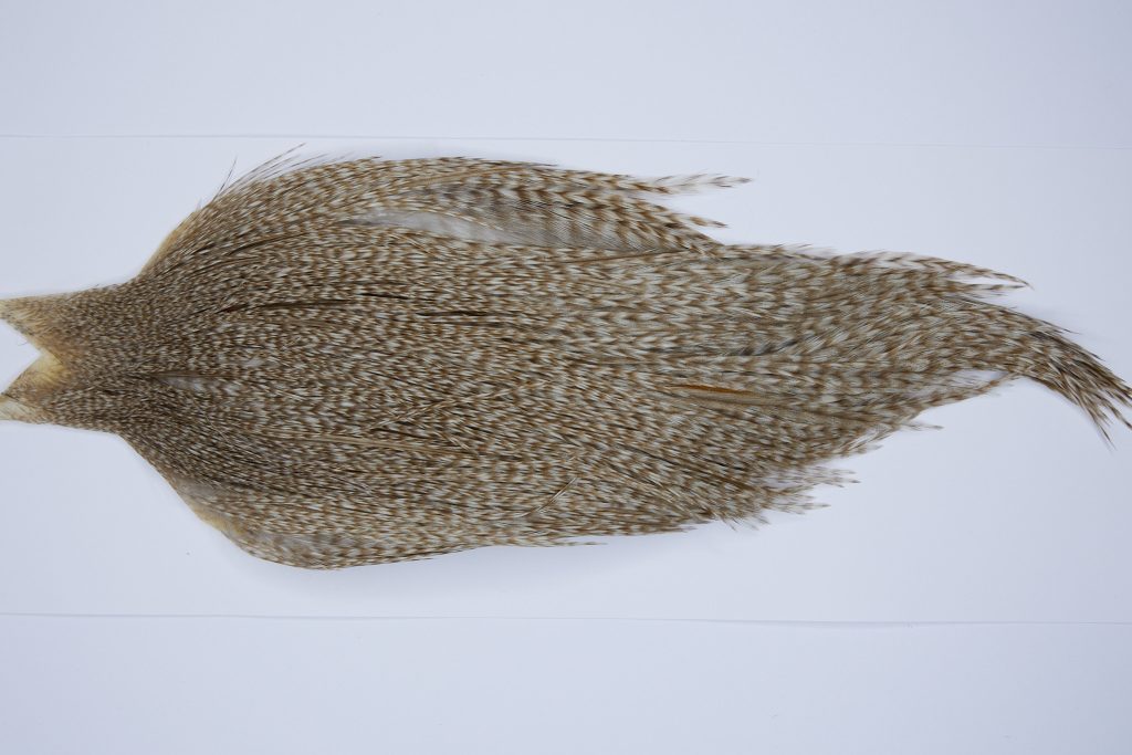 9459 - JimsFlyCo Dry Fly Hackle, Grizzly Dun Variant #2 Grade Rooster Cape, Ties Sizes 10-22