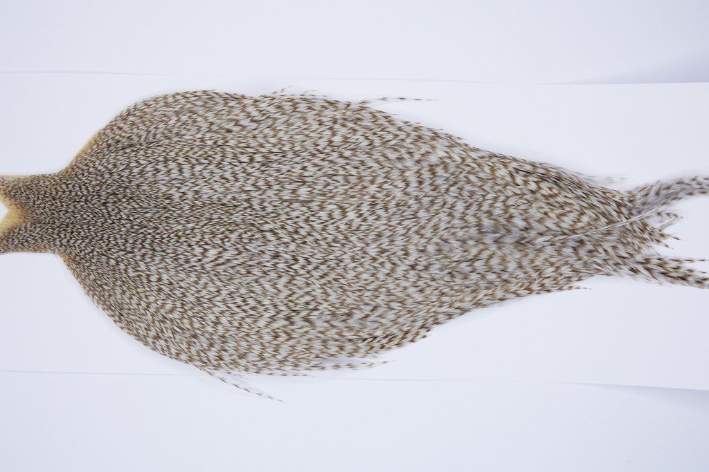 9463 - JimsFlyCo Dry Fly Hackle, Grizzly Dun Variant #2 Grade Rooster Cape, Ties Sizes 8-22