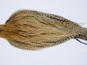 9478 - JimsFlyCo Dry Fly Hackle, Barred Ginger #1 Grade Rooster Cape, Ties Sizes 10-22