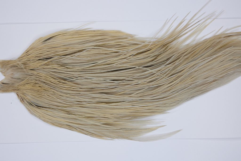 9501 - JimsFlyCo Dry Fly Hackle, Light Dun #1 Grade Rooster Cape, Ties Sizes 12-24