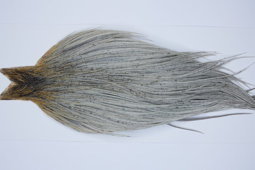 9505 - JimsFlyCo Dry Fly Hackle, Light Dun #1 Grade Rooster Cape, Ties Sizes 10-24
