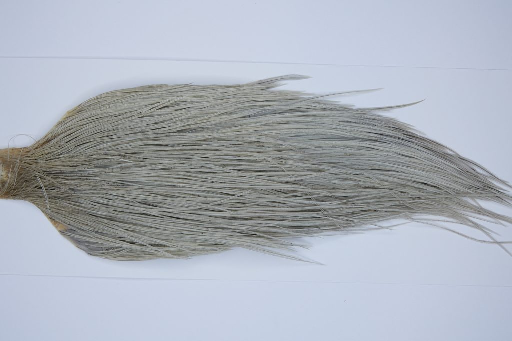 9509 - JimsFlyCo Dry Fly Hackle, Light Dun #1 Grade Rooster Cape, Ties Sizes 12-24