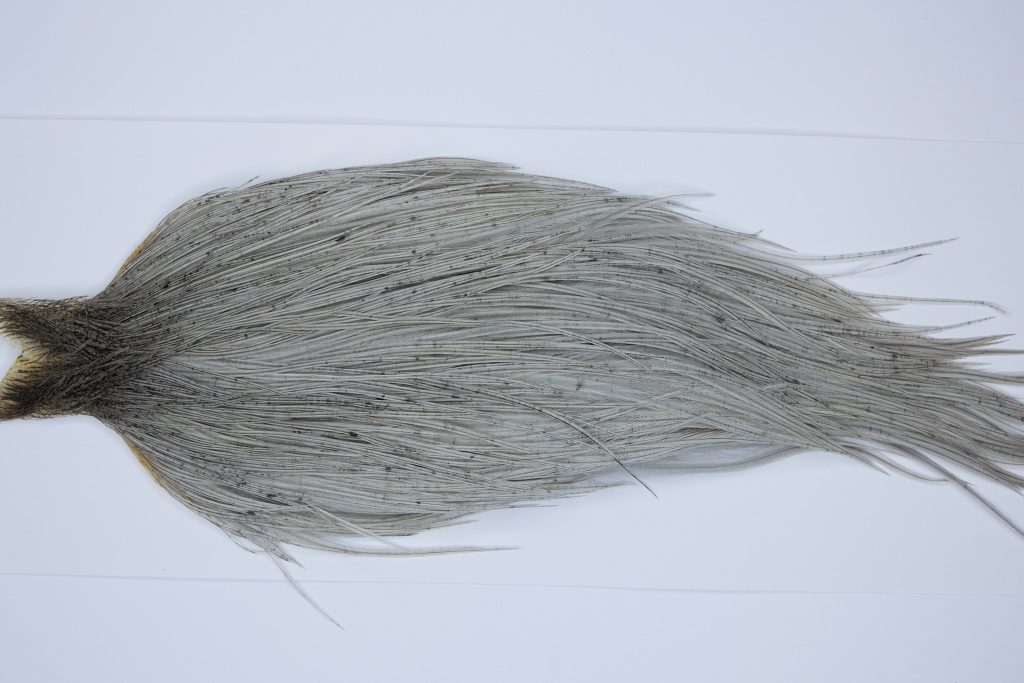 9514 - JimsFlyCo Dry Fly Hackle, Light Dun #1 Grade Rooster Cape, Ties Sizes 12-24