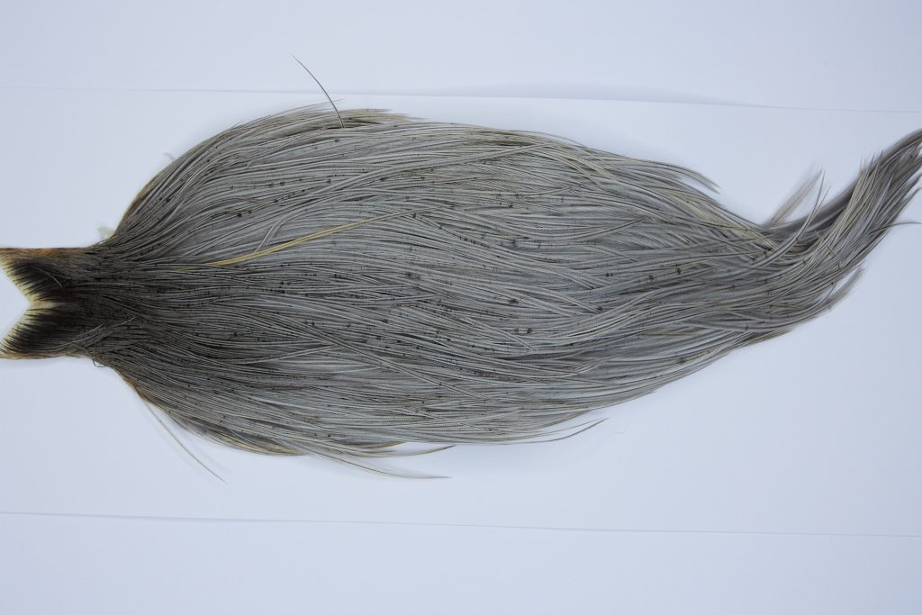 9523 - JimsFlyCo Dry Fly Hackle, Light Dun #2 Grade Rooster Cape, Ties Sizes 10-22