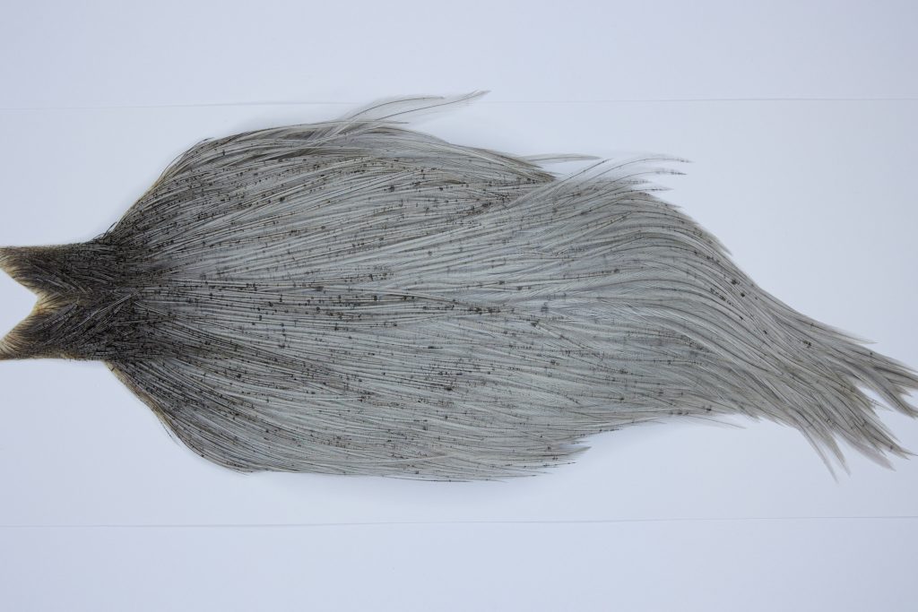 9530 - JimsFlyCo Dry Fly Hackle, Light Dun #2 Grade Rooster Cape, Ties Sizes 10-22