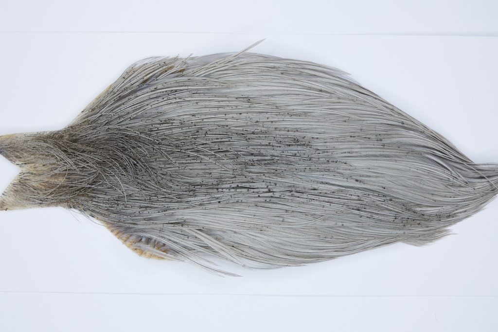9531 - JimsFlyCo Dry Fly Hackle, Light Dun #2 Grade Rooster Cape, Ties Sizes 12-24