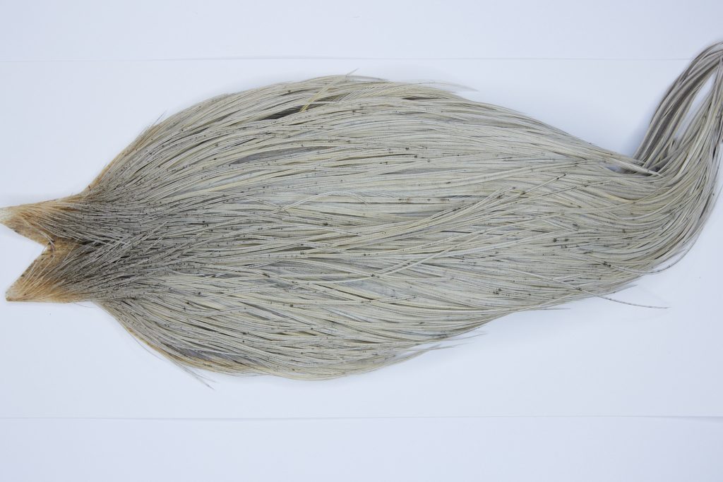 9543 - JimsFlyCo Dry Fly Hackle, Light Dun #2 Grade Rooster Cape, Ties Sizes 10-22