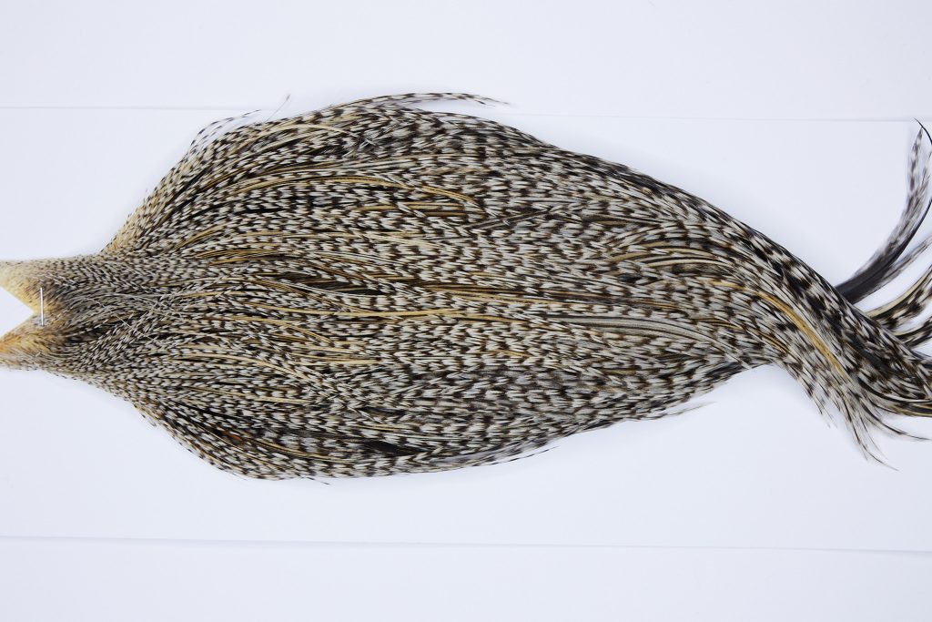 9674 - JimsFlyCo Dry Fly Hackle, Variant #2 Grade Rooster Cape, Ties Sizes 10-20