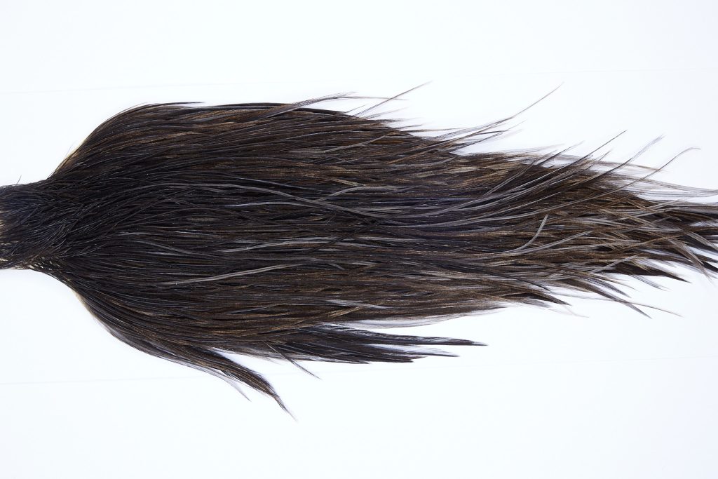 9718 - JimsFlyCo Dry Fly Hackle, Grey Dun #1 Grade Rooster Cape, Ties Sizes 10-20