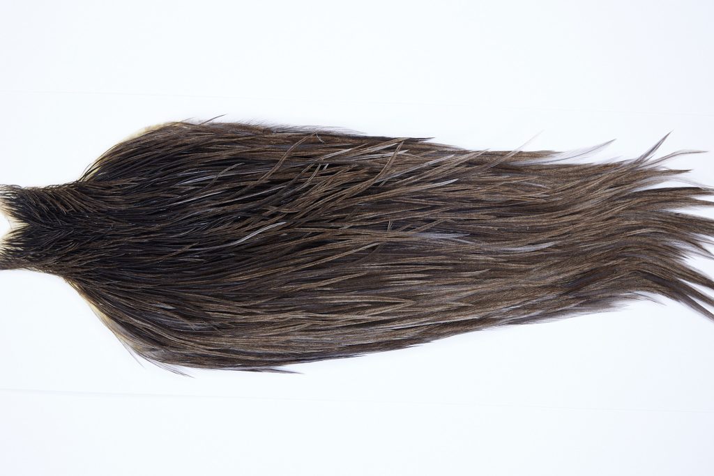 9722 - JimsFlyCo Dry Fly Hackle, Grey Dun #1 Grade Rooster Cape, Ties Sizes 10-20