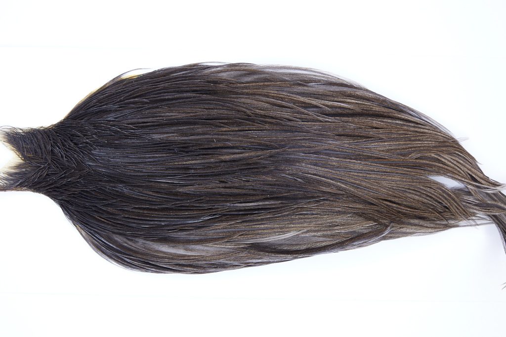 9742 - JimsFlyCo Dry Fly Hackle, Grey Dun #3 Grade Rooster Cape, Ties Sizes 10-20