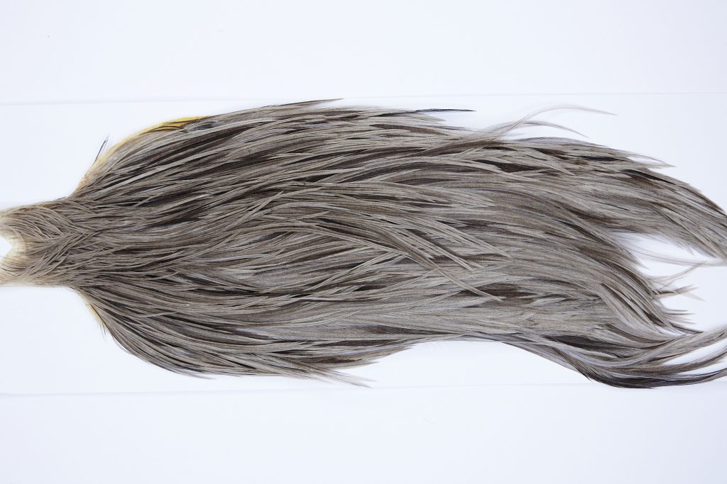 9785 - JimsFlyCo Dry Fly Hackle, Dun Splash #2 Grade Rooster Cape, Ties Sizes 10-18