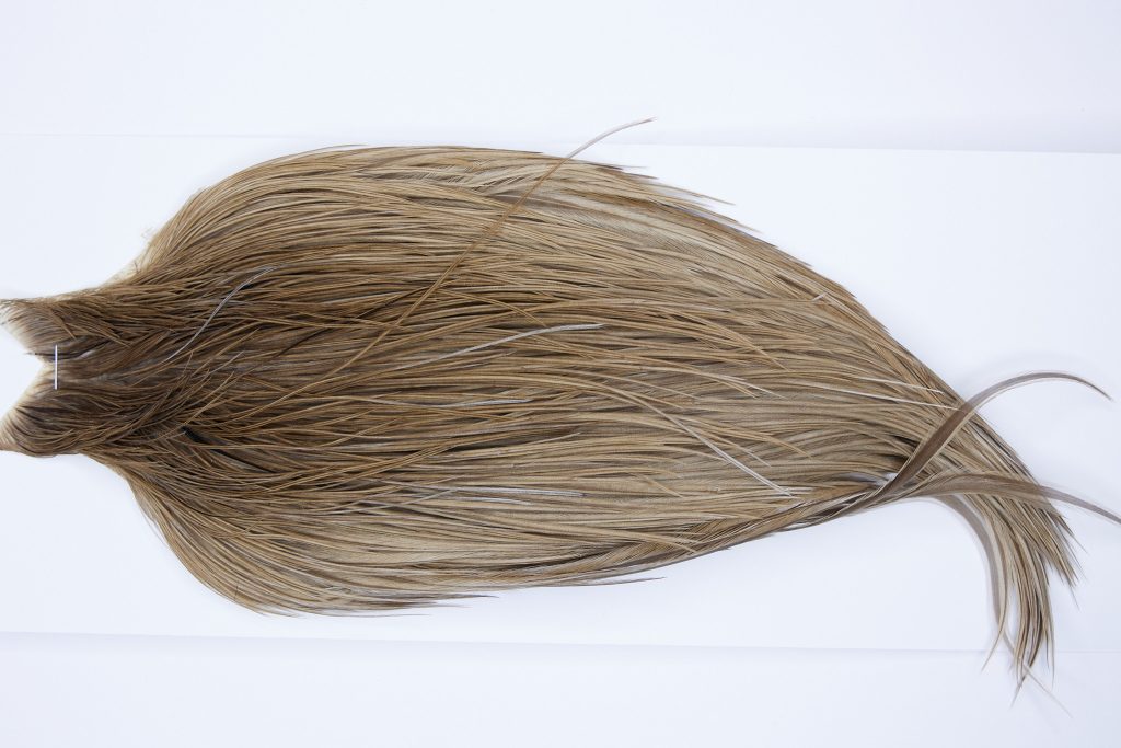 9812 - JimsFlyCo Dry Fly Hackle, Medium Dun #1 Grade Rooster Cape, Ties Sizes 10-18