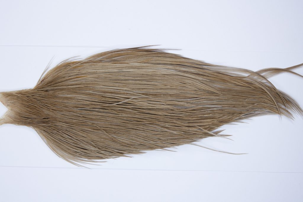 9819 - JimsFlyCo Dry Fly Hackle, Medium Dun #1 Grade Rooster Cape, Ties Sizes 10-20