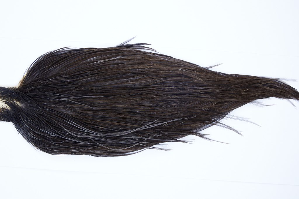 9892 - JimsFlyCo Dry Fly Hackle, Brown Dun #2 Grade Rooster Cape, Ties Sizes 12-20