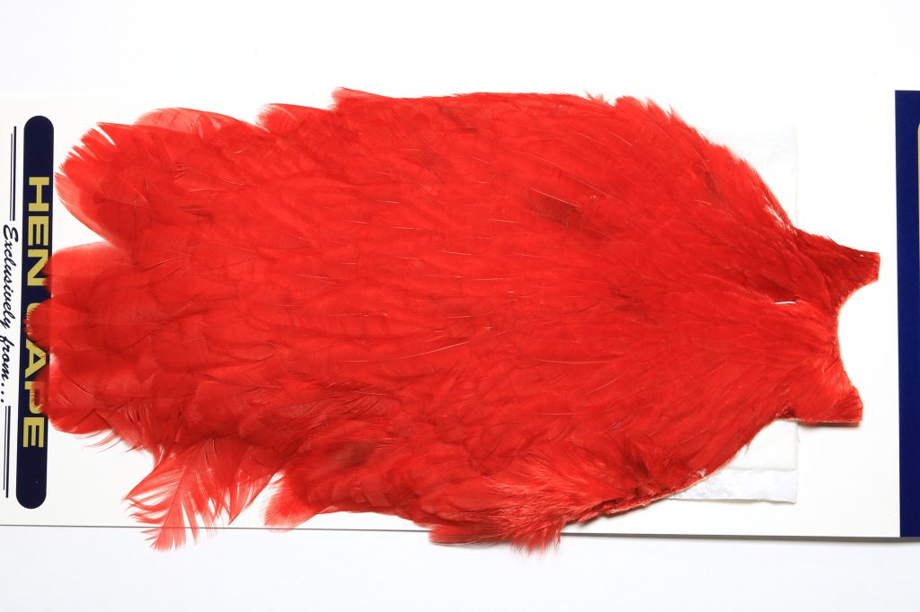 American White dyed Red Hen Cape