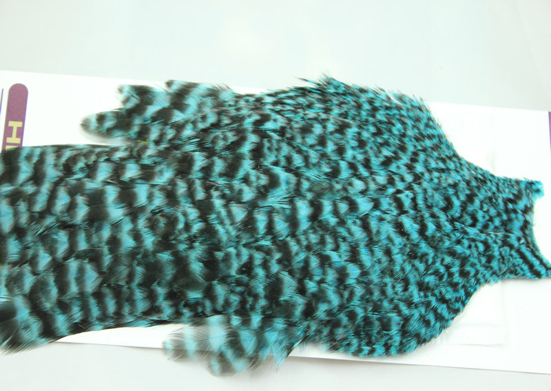 American Hen Cape Grizzly Silver Doctor Blue