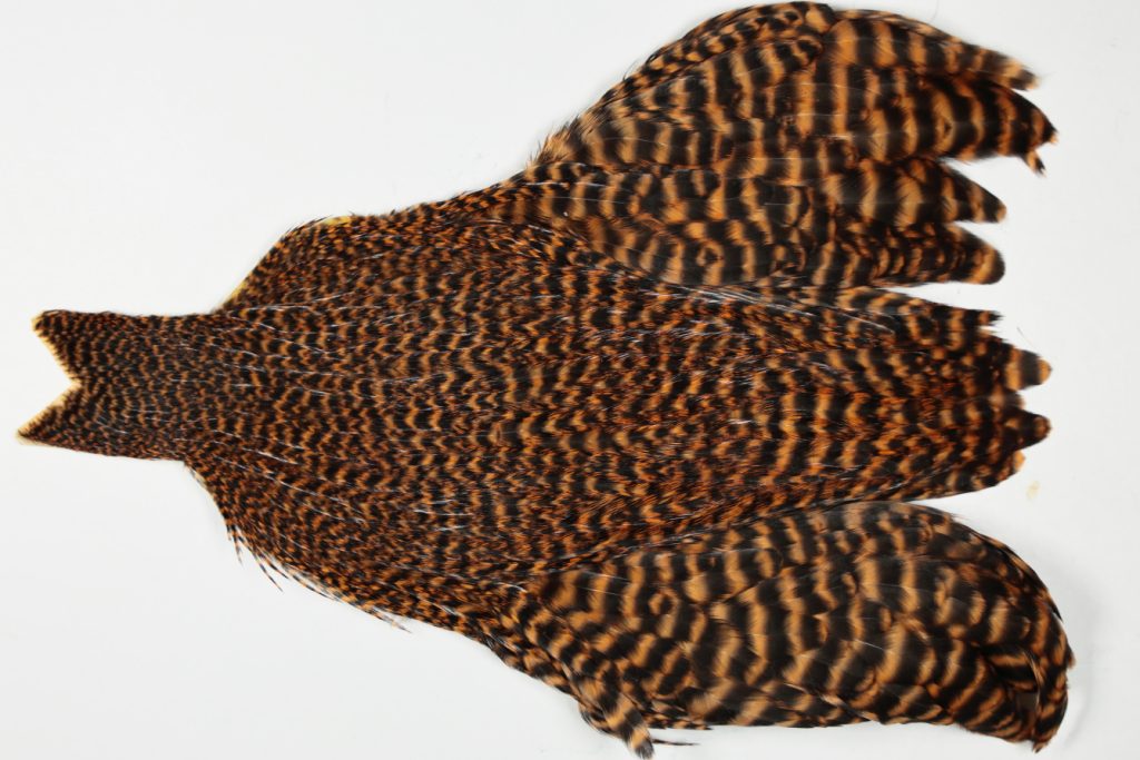 JimsFlyCo Hen Cape Grizzly dyed Ginger