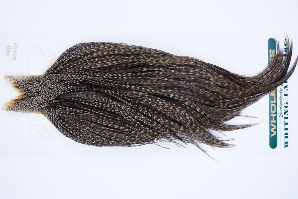 724 - Hebert Dry Fly Hackle, Variant Pro Grade Rooster Cape, Ties Sizes 14-20