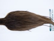 730 - Hebert Dry Fly Hackle, Dark Brown Dun Pro Grade Rooster Cape, Ties Sizes 14-22