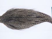 732 - Hebert Dry Fly Hackle, Grizzly Variant Pro Grade Rooster Cape, Ties Sizes 16-22