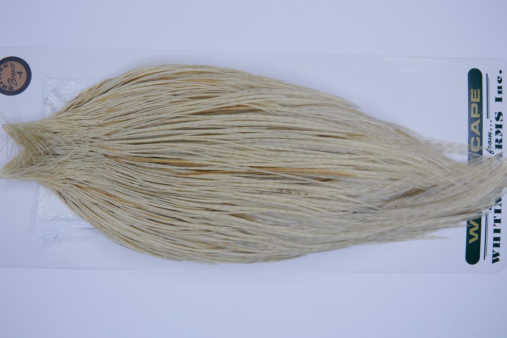 752 - Hebert Dry Fly Hackle, Variant Bronze Grade Rooster Cape, Ties Sizes 12-24