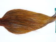 1028 Hebert Dry Fly Hackle, Silver Grade Rooster Cape Light Brown Ties Sizes 8-24