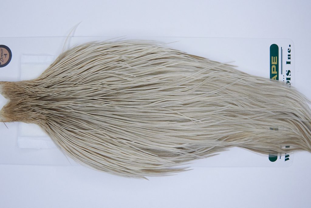 1080 Hebert Dry Fly Hackle, Bronze Grade Rooster Cape Pale Watery Dun Ties Sizes 8-22