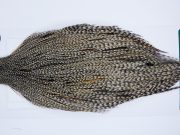 1095 Hebert Dry Fly Hackle, Bronze Grade Rooster Cape Grizzly Variant Ties Sizes 8-22