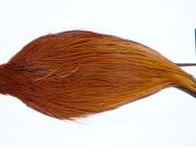 1130 Hebert Dry Fly Hackle, Bronze Grade Rooster Cape Medium Brown Ties Sizes 8-22