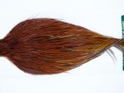 1132 Hebert Dry Fly Hackle, Bronze Grade Rooster Cape Medium Brown Ties Sizes 10-24