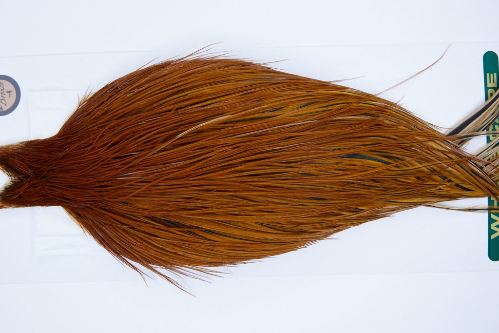 1133 Hebert Dry Fly Hackle, Bronze Grade 8-24 Medium Brown Ties Sizes 8-24