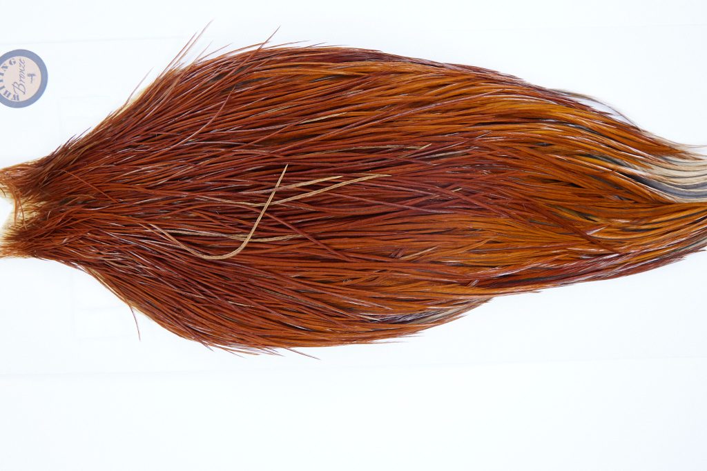 1134 Hebert Dry Fly Hackle, Bronze Grade 10-24 Medium Brown Ties Sizes 10-24