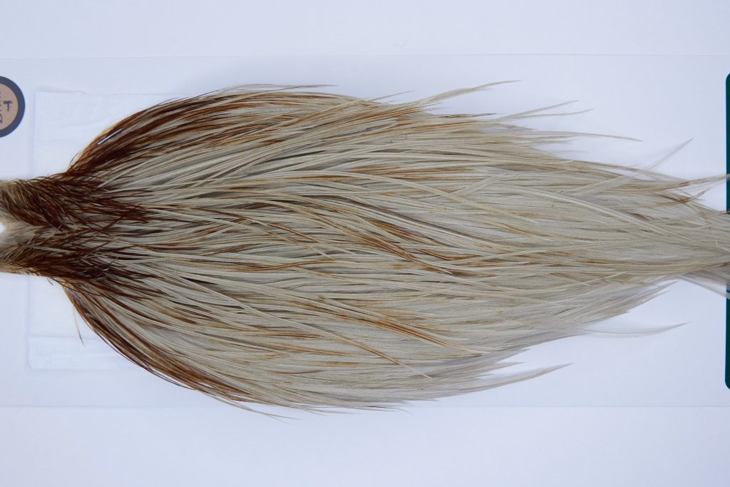 1164 Hebert Dry Fly Hackle, Bronze Grade Rooster Cape Variant Ties Sizes 10-24