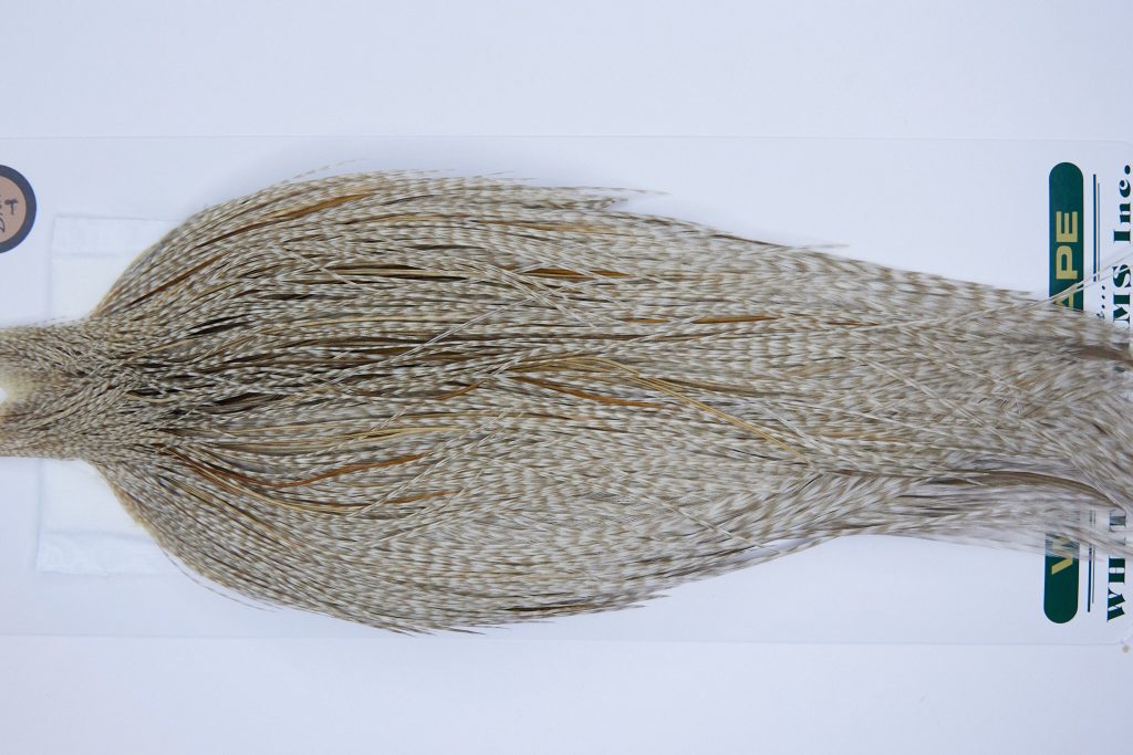 1168 Hebert Dry Fly Hackle, Bronze Grade Rooster Cape Variant Ties Size 10-22