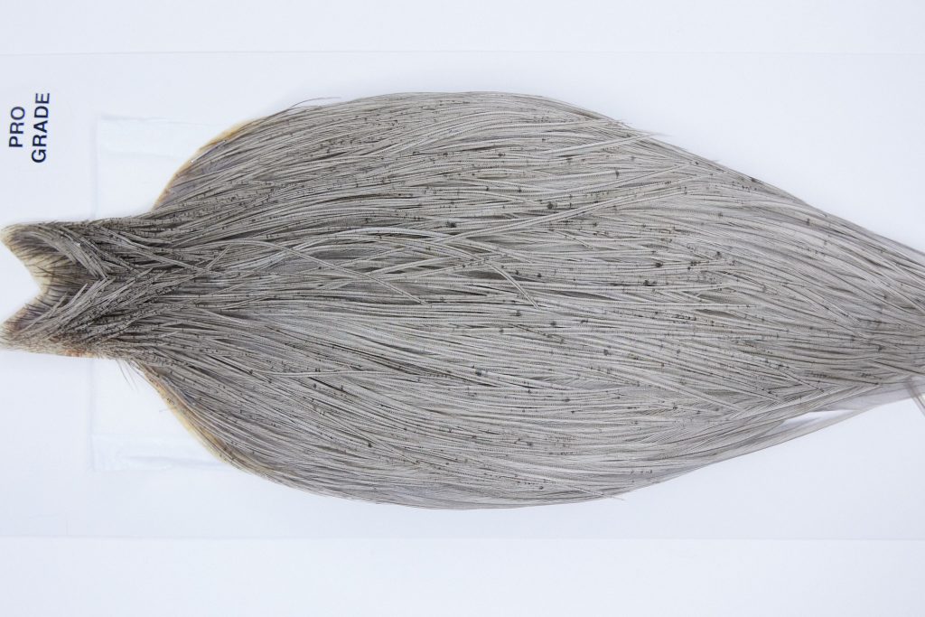 1215 Hebert Dry Fly Hackle, Pro Grade 8-20 Light Grey Dun Ties Sizes 8-20